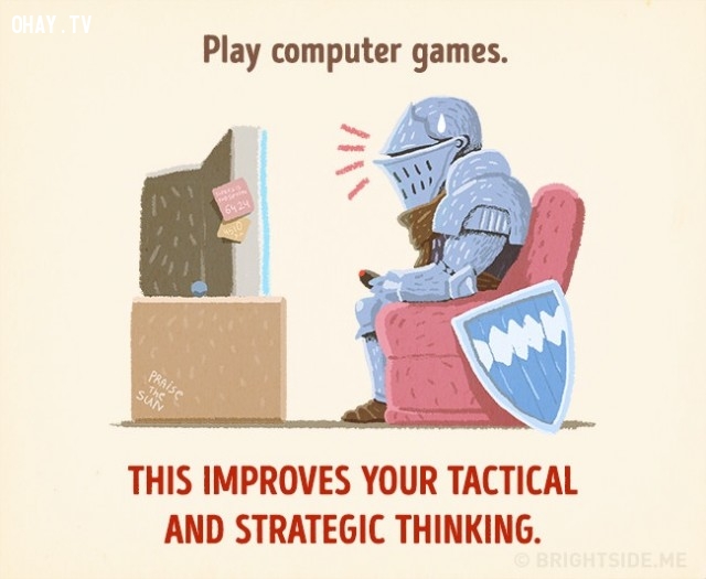 2. Chơi game trên máy tính giúp cải thiện tư duy chiến thuật và chiến lược của bạn.,cách thư giãn khiến bạn thông minh hơn,cải thiện trí thông minh,sử dụng thời gian thông minh,cải thiện trí nhớ,cải thiện sự tập trung